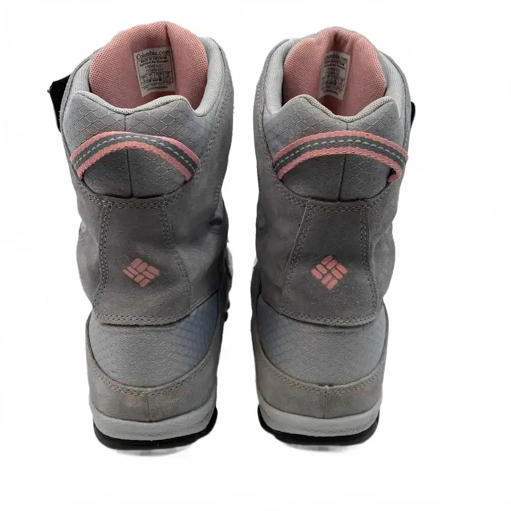 Columbia Pink Gray Snow Boot | Suede Upper, Women’s 6 (US)